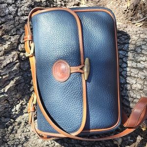 Vintage Dooney & Bourke AWL Navy Loden Hyrbid Bag